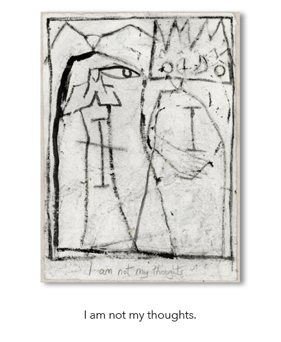 Identification with my thoughts by Edinburgh artist Mike Heseltine.