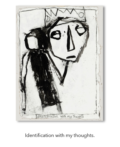 Identification with my thoughts by Edinburgh artist Mike Heseltine.