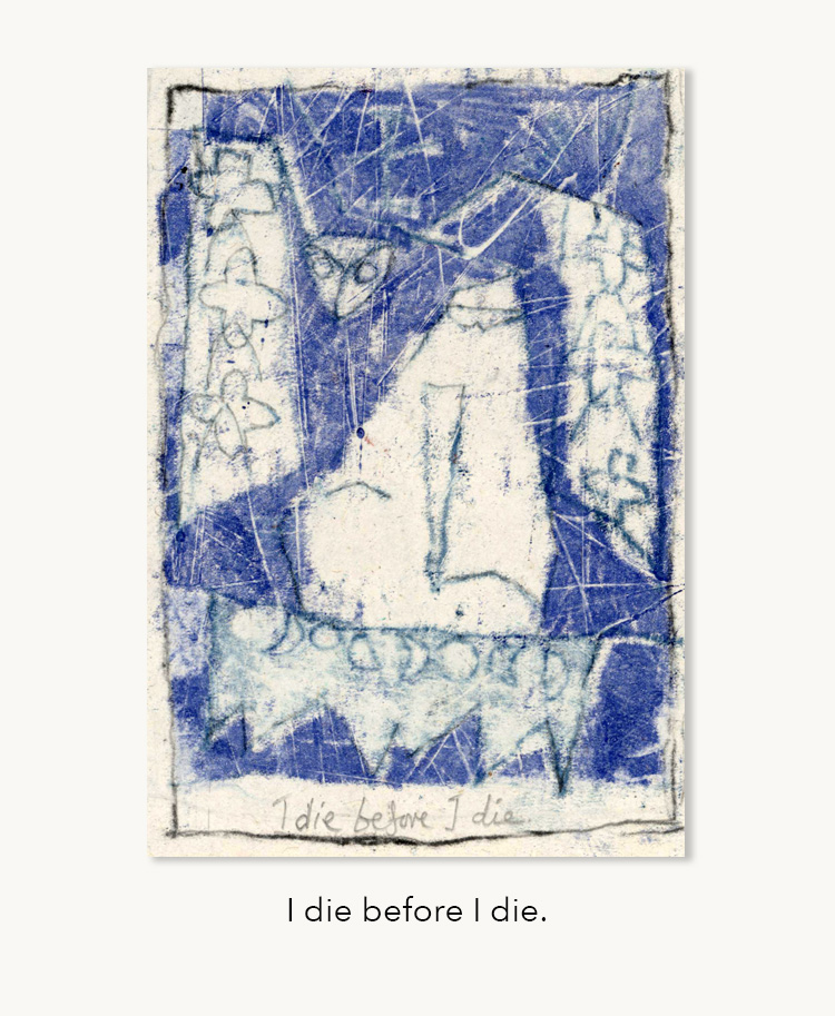 Die before I die by Edinburgh artist Mike Heseltine.