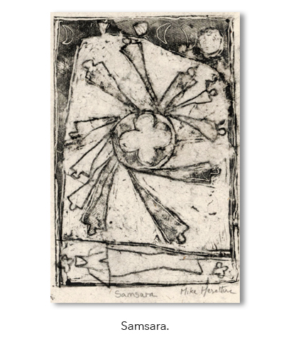 Samsara by Edinburgh artist Mike Heseltine.
