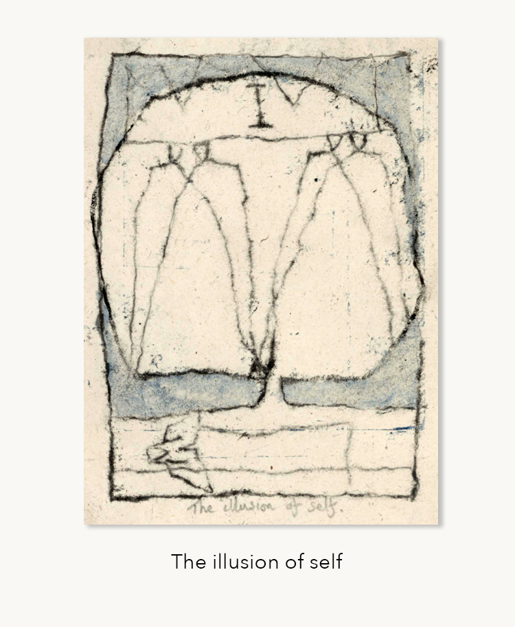 Illusion of self by Edinburgh artist Mike Heseltine.