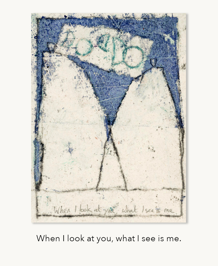 Identification with my thoughts by Edinburgh artist Mike Heseltine.