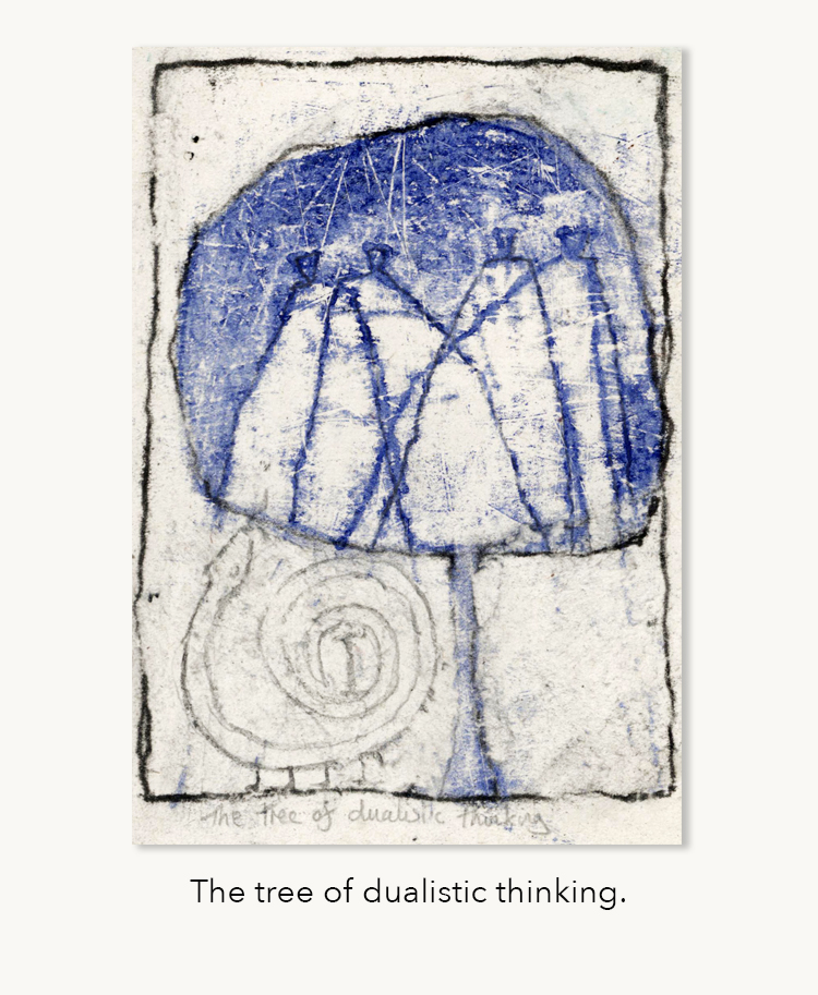 Dualistic thinking by artist Michael Heseltine.