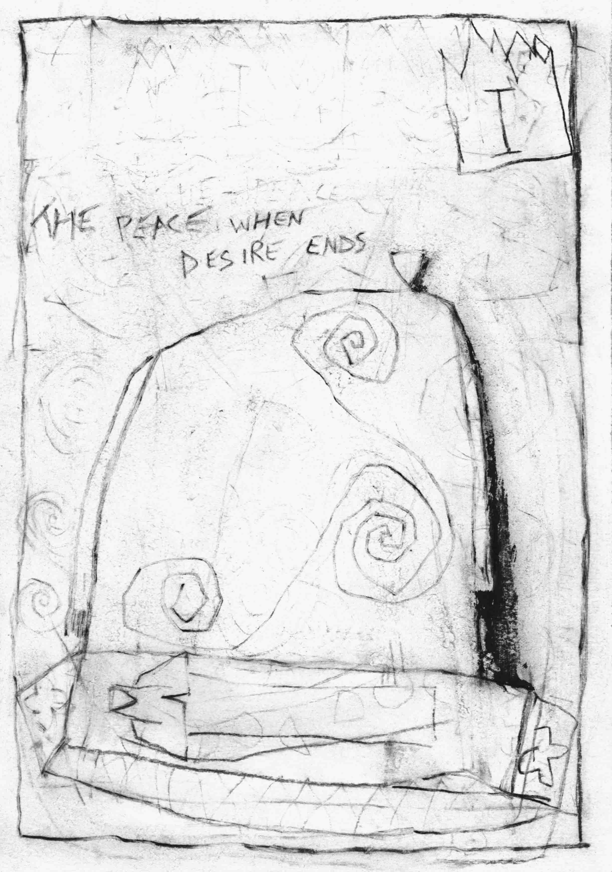 The peace when desire ends.